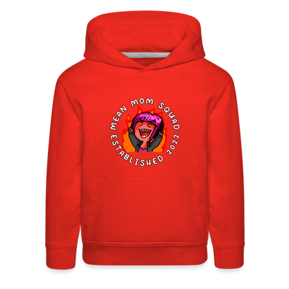 Mean Mom SQUAD Est. 2022 - Youth Hoodie - red