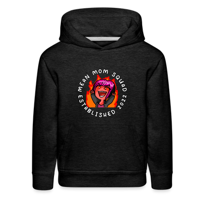 Mean Mom SQUAD Est. 2022 - Youth Hoodie - charcoal grey