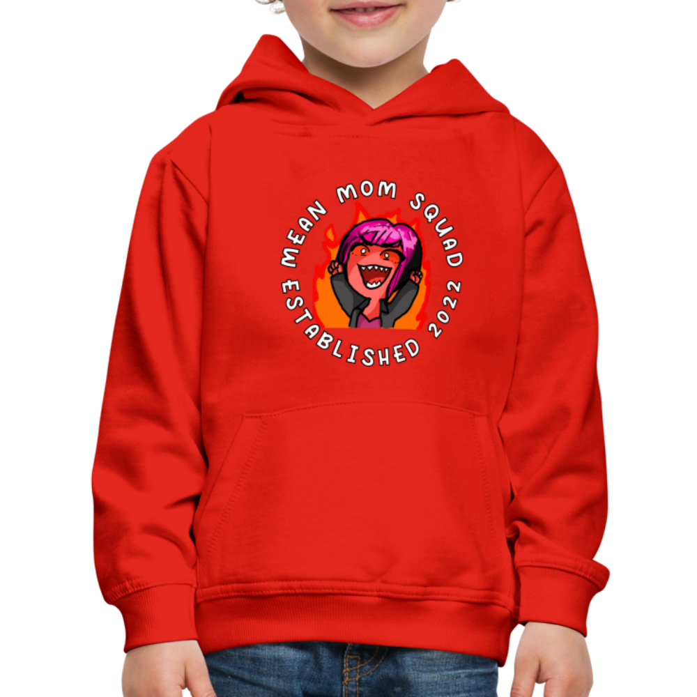 Mean Mom SQUAD Est. 2022 - Youth Premium Hoodie - red