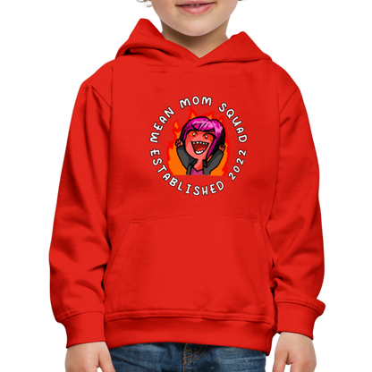 Mean Mom SQUAD Est. 2022 - Youth Premium Hoodie - red