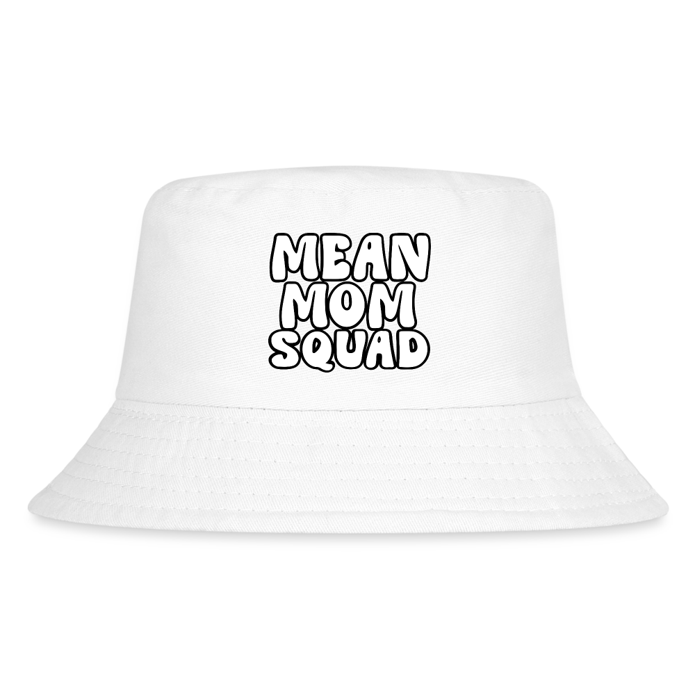 Mean Mom SQUAD - Kid's Bucket Hat - white