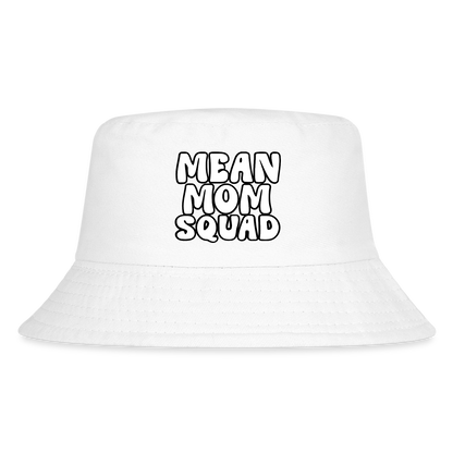 Mean Mom SQUAD - Kid's Bucket Hat - white