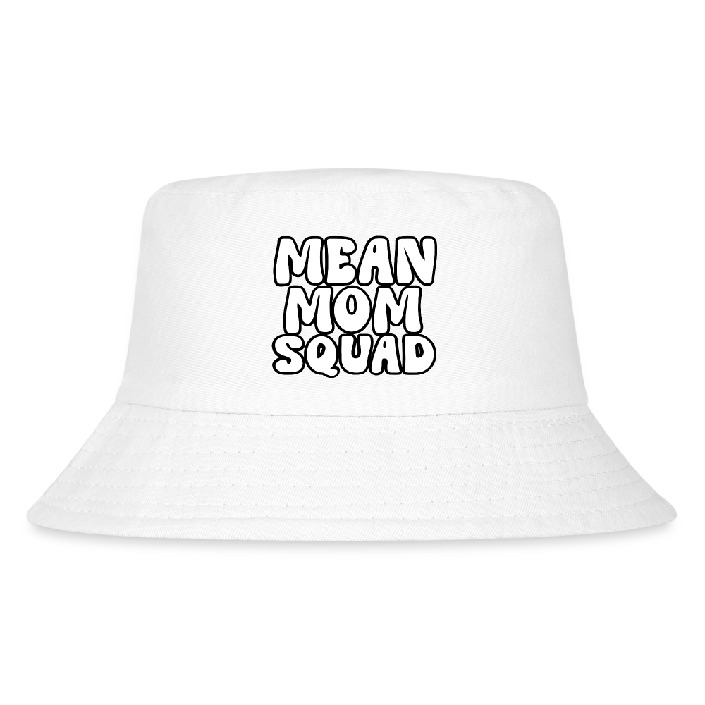 Mean Mom SQUAD - Kid's Bucket Hat - white