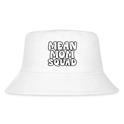 Mean Mom SQUAD - Kid's Bucket Hat - white