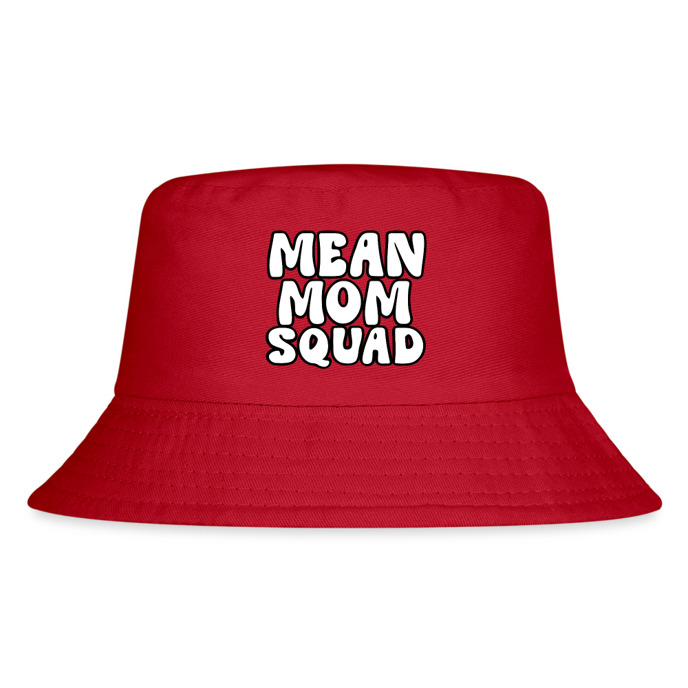 Mean Mom SQUAD - Kid's Bucket Hat - red