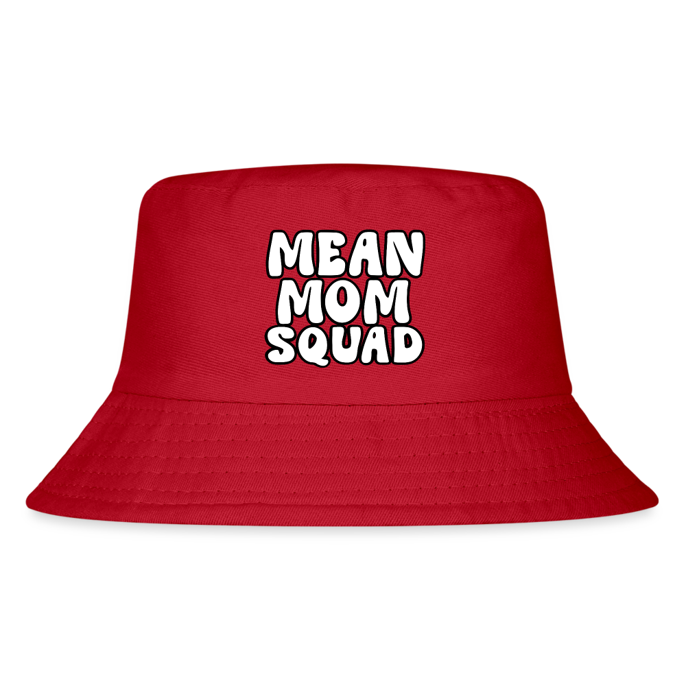 Mean Mom SQUAD - Kid's Bucket Hat - red