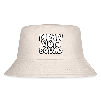 Mean Mom SQUAD - Kid's Bucket Hat - Natural