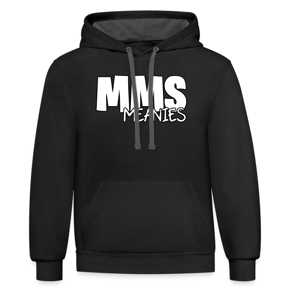 MMS Meanies - Contrast Adult Hoodie - black/asphalt