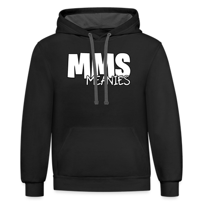 MMS Meanies - Contrast Adult Hoodie - black/asphalt