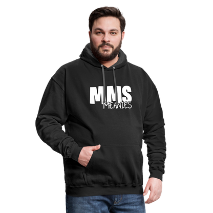 MMS Meanies - Contrast Adult Hoodie - black/asphalt