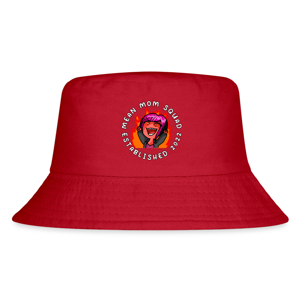 Mean Mom SQUAD Est. 2022 - Kid's Bucket Hat - red