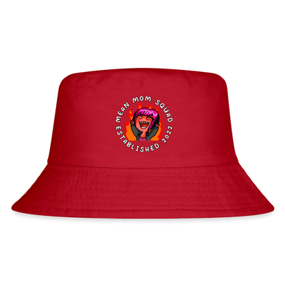 Mean Mom SQUAD Est. 2022 - Kid's Bucket Hat - red