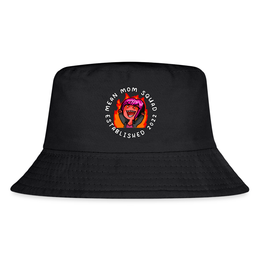 Mean Mom SQUAD Est. 2022 - Kid's Bucket Hat - black