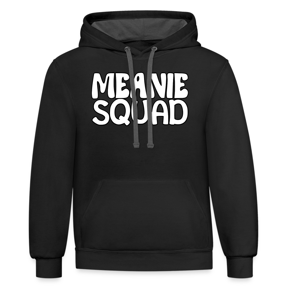 Meanie SQUAD - Unisex Contrast Hoodie Adult - black/asphalt