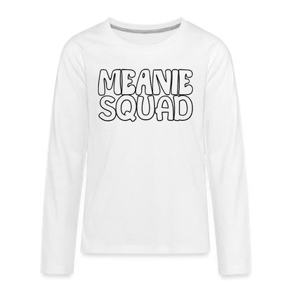 Meanie SQUAD - Youth LongSleeve Shirt - white