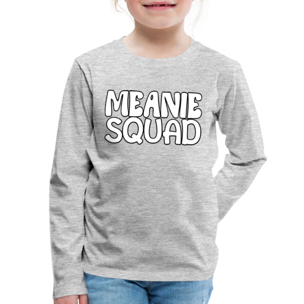 Meanie SQUAD - Youth LongSleeve Shirt - heather gray