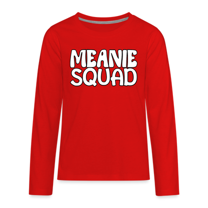 Meanie SQUAD - Youth LongSleeve Shirt - red