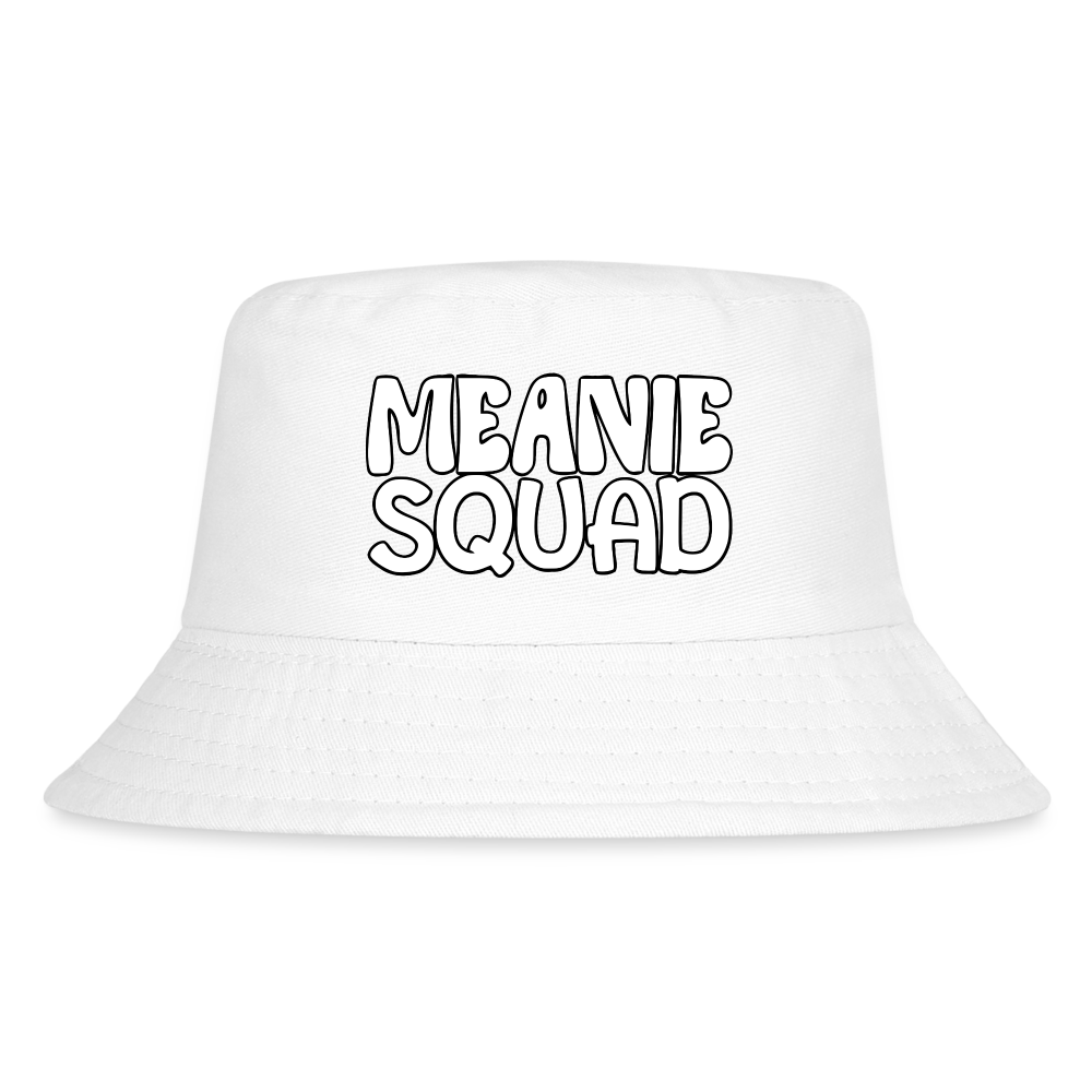 MEANIE SQUAD - Kid's Bucket Hat - white