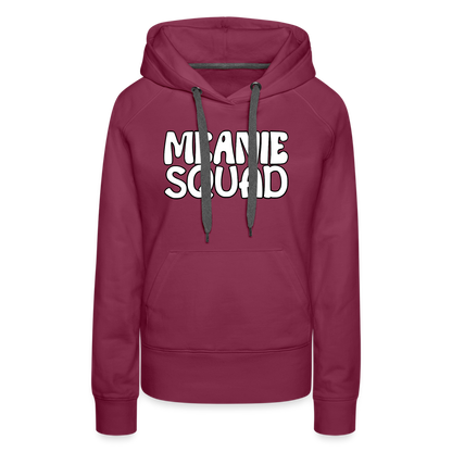 MEANIE SQUAD - Women’s Premium Hoodie - burgundy