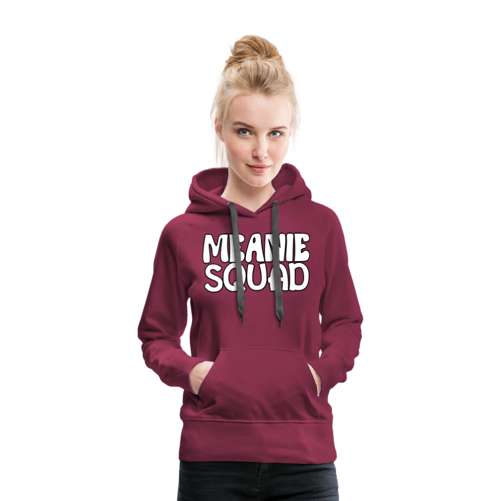 MEANIE SQUAD - Women’s Premium Hoodie - burgundy