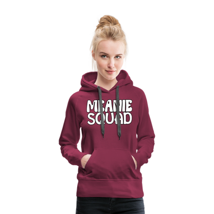 MEANIE SQUAD - Women’s Premium Hoodie - burgundy