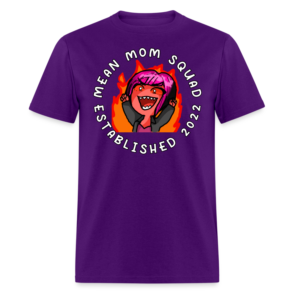 Mean Mom SQUAD Est. 2022 - Adult T-Shirt Unisex - purple