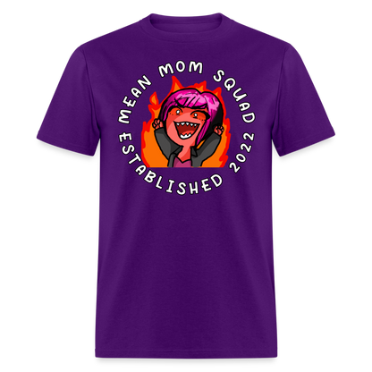 Mean Mom SQUAD Est. 2022 - Adult T-Shirt Unisex - purple