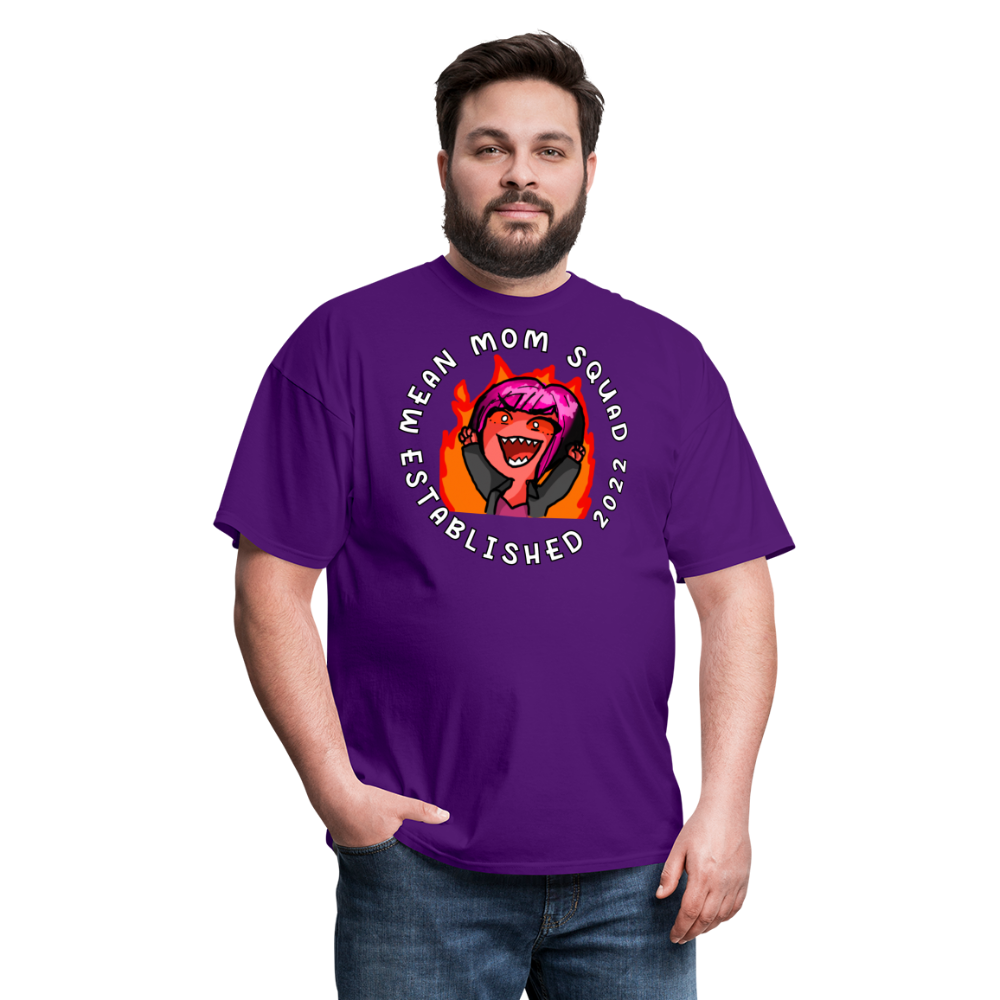 Mean Mom SQUAD Est. 2022 - Adult T-Shirt Unisex - purple