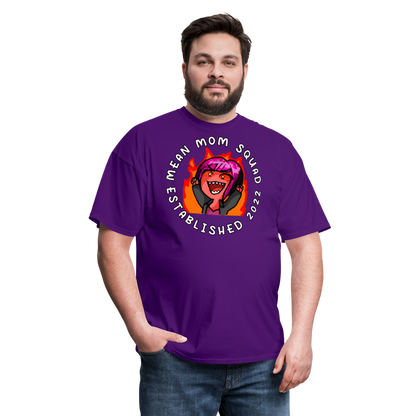 Mean Mom SQUAD Est. 2022 - Adult T-Shirt Unisex - purple