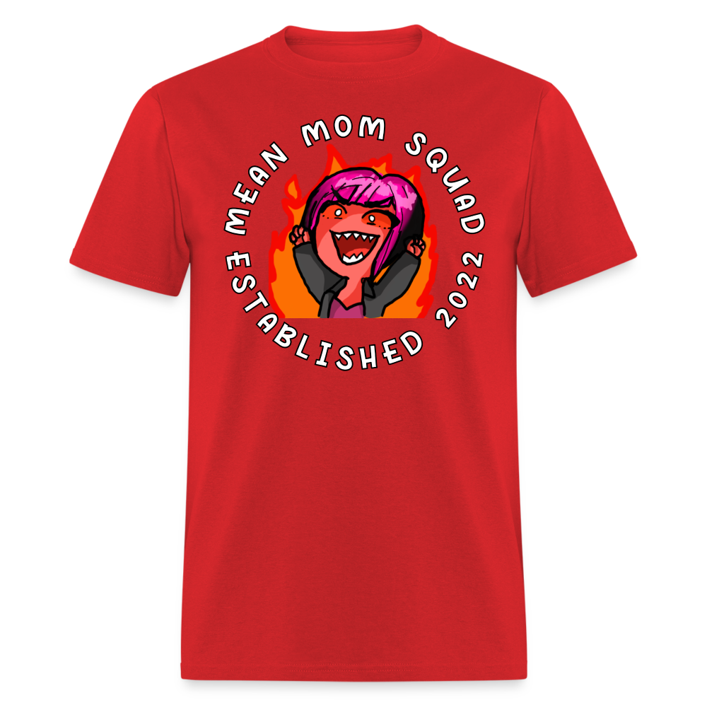 Mean Mom SQUAD Est. 2022 - Adult T-Shirt Unisex - red