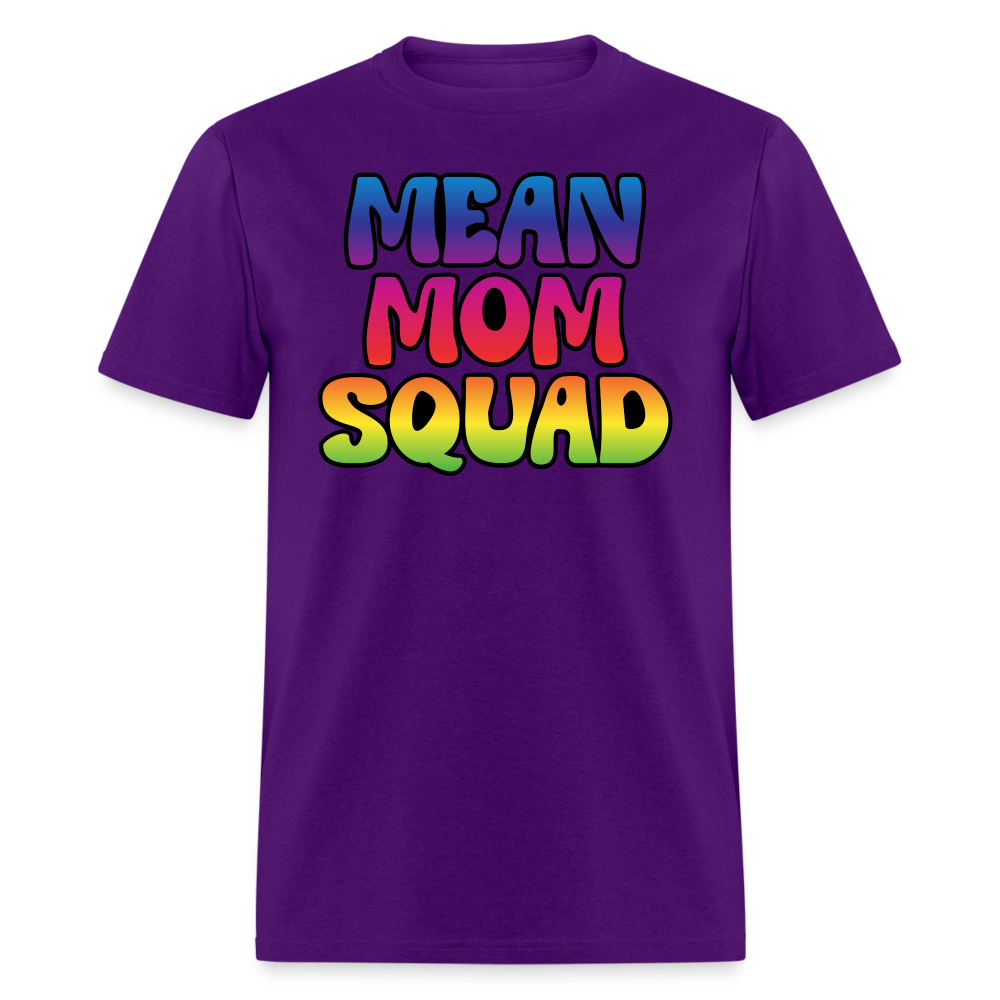 MEAN MOM SQUAD Colorful - Adult T-shirt - purple