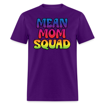 MEAN MOM SQUAD Colorful - Adult T-shirt - purple