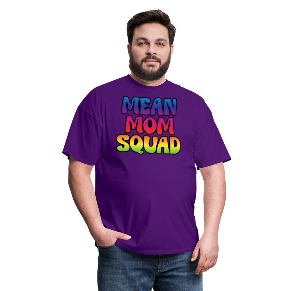 MEAN MOM SQUAD Colorful - Adult T-shirt - purple