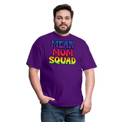 MEAN MOM SQUAD Colorful - Adult T-shirt - purple