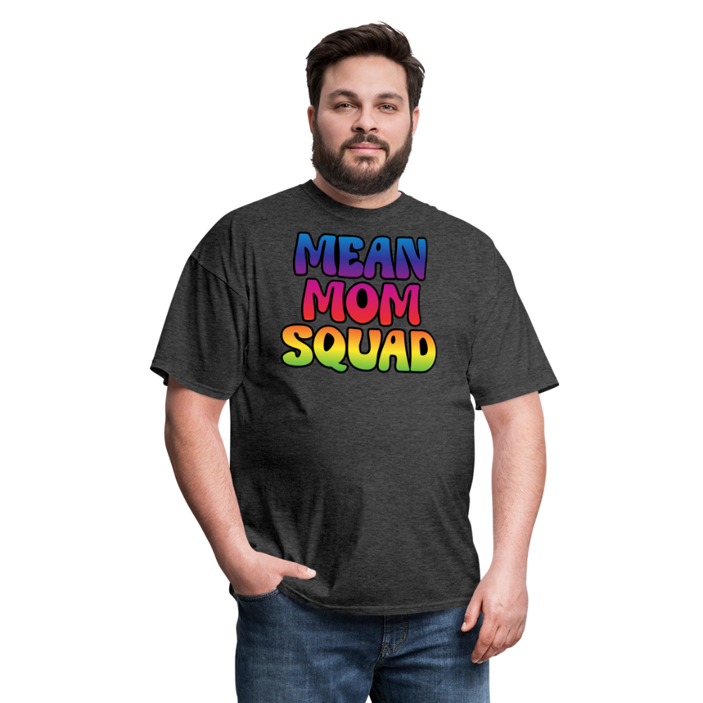 MEAN MOM SQUAD Colorful - Adult T-shirt - heather black