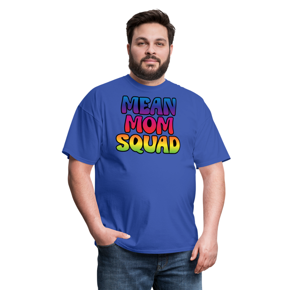 MEAN MOM SQUAD Colorful - Adult T-shirt - royal blue