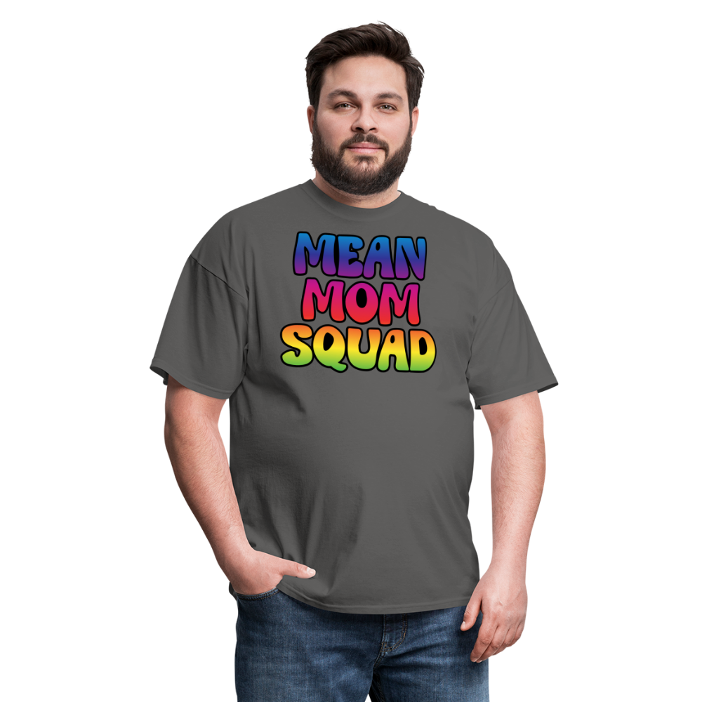 MEAN MOM SQUAD Colorful - Adult T-shirt - charcoal