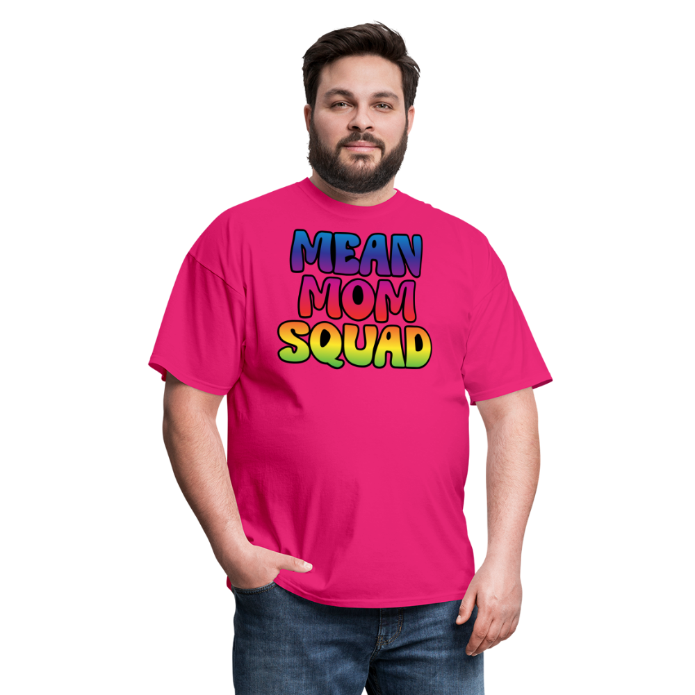 MEAN MOM SQUAD Colorful - Adult T-shirt - fuchsia