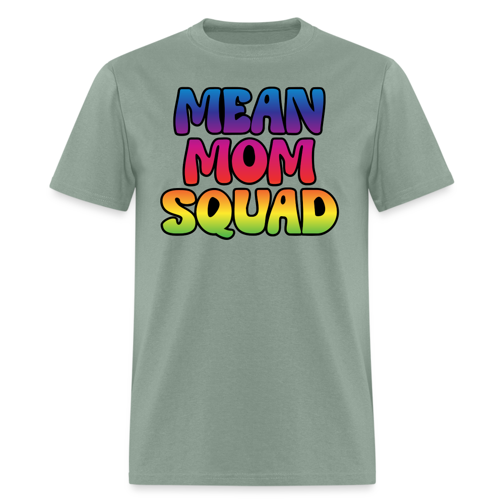 MEAN MOM SQUAD Colorful - Adult T-shirt - sage