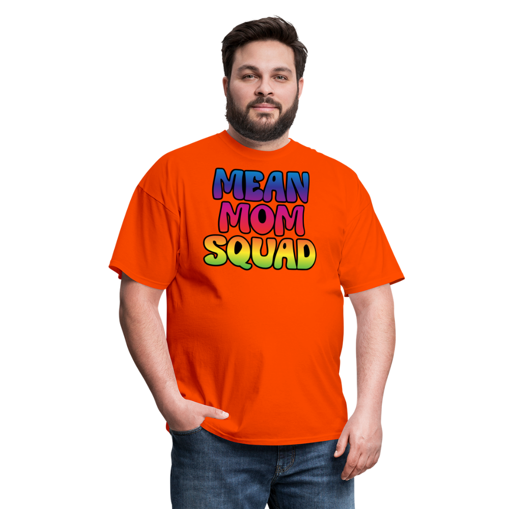 MEAN MOM SQUAD Colorful - Adult T-shirt - orange