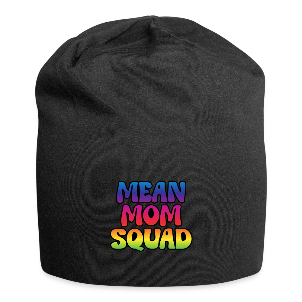 Mean Mom SQUAD Colorful - Jersey Beanie - black