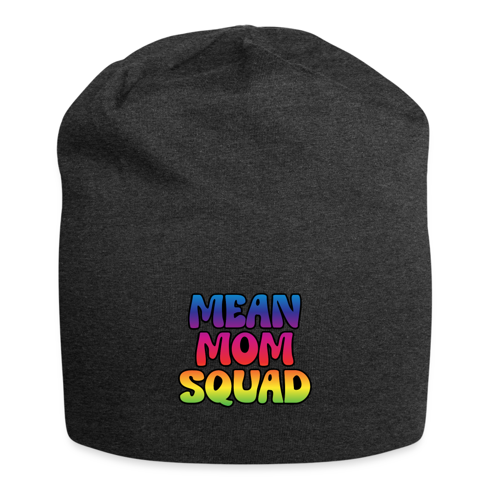 Mean Mom SQUAD Colorful - Jersey Beanie - charcoal grey