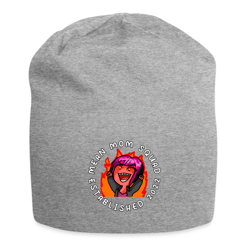 Mean Mom SQUAD Est. 2022 - Jersey Beanie - heather gray