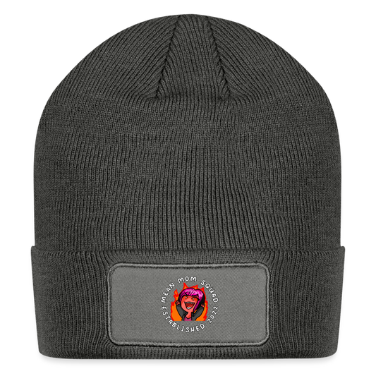 Mean Mom SQUAD Est. 2022 - Patch Beanie - charcoal grey