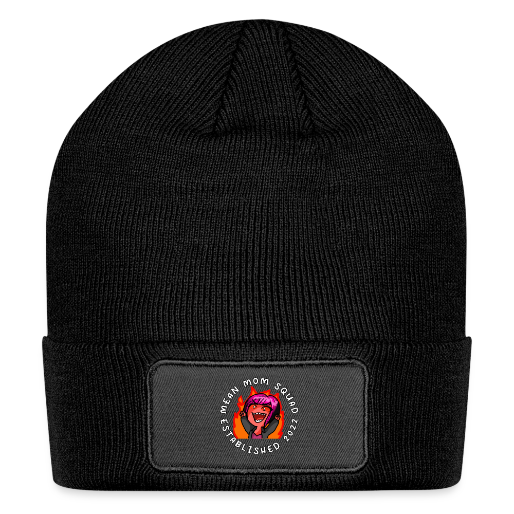 Mean Mom SQUAD Est. 2022 - Patch Beanie - black