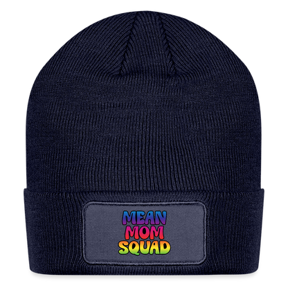 Mean Mom SQUAD Colorful - Patch Beanie - navy