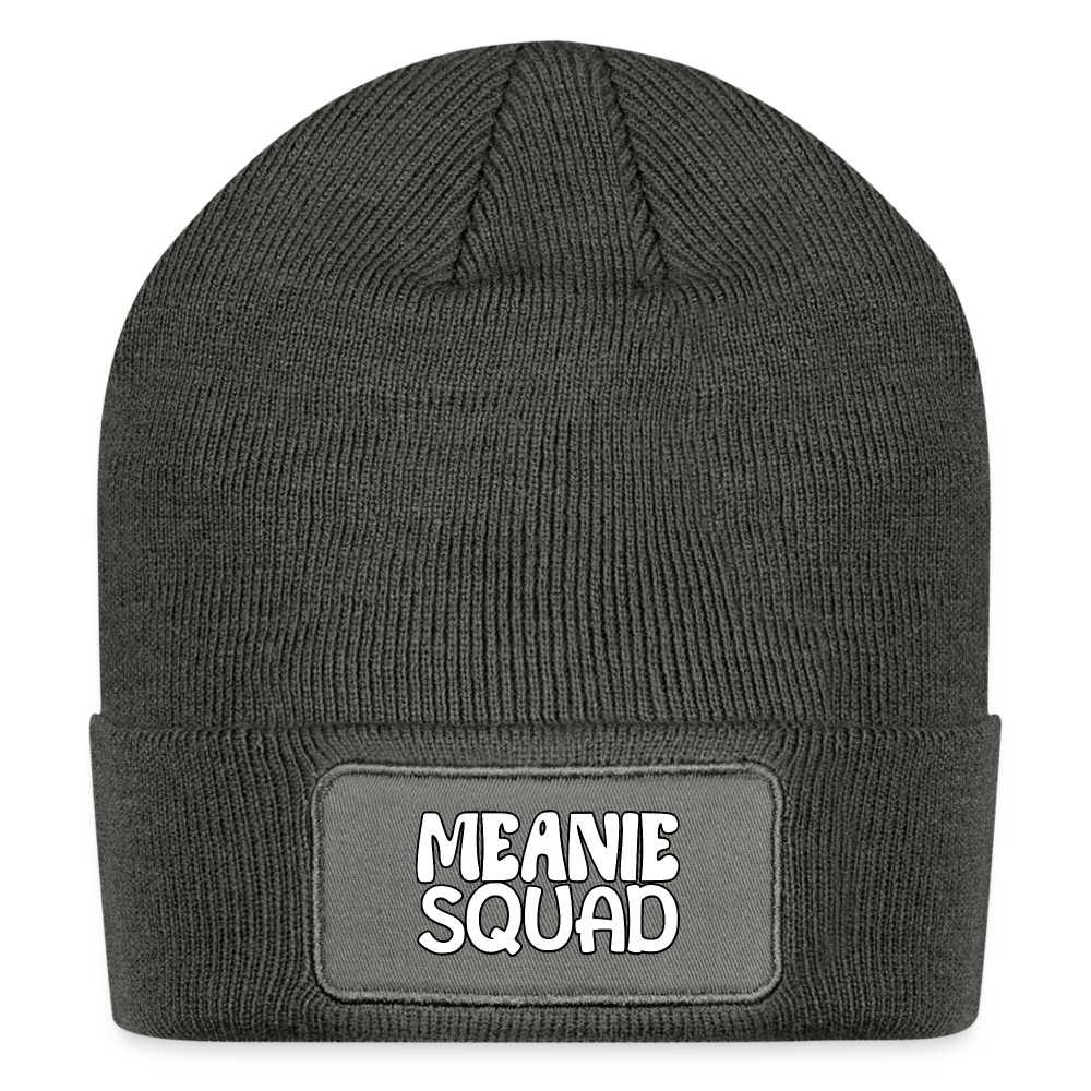 MEANIE SQUAD - Patch Beanie - charcoal grey