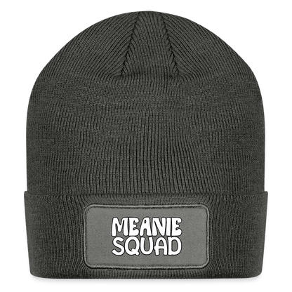 MEANIE SQUAD - Patch Beanie - charcoal grey