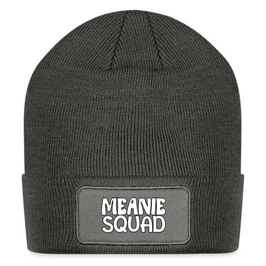 MEANIE SQUAD - Patch Beanie - charcoal grey