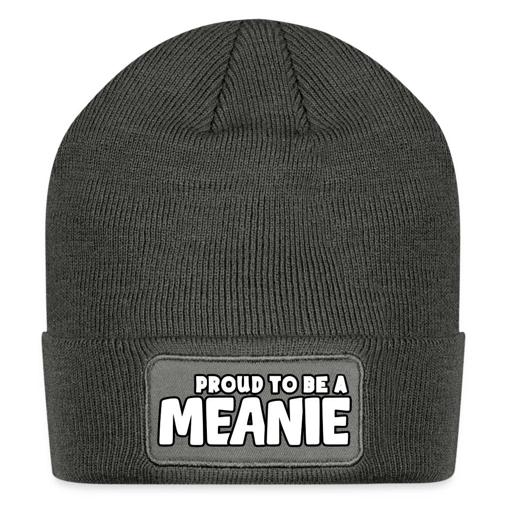 PROUD TO BE A MEANIE - Patch Beanie - charcoal grey